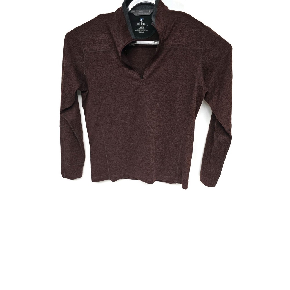 Kuhl Quarter Zip Sweater Women Large Red Outdoor Hiking Walking Gorpcore Granola